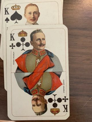 Wwi German Soldiers Playing Cards Very Rare War Relic