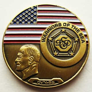 Uss Dwight D Eisenhower Cvn - 69 Us Navy Carrier Challenge Coin Warriors