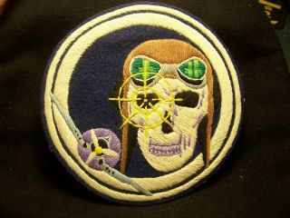 Very Rare Wwii 6 " Cloth Fighter Squadron Jacket Patch