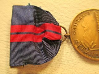 Rare USN 1915 Haitian Campaign Medal,  Plain Number 890 with a box,  NR 4