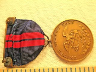 Rare USN 1915 Haitian Campaign Medal,  Plain Number 890 with a box,  NR 6