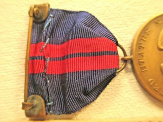 Rare USN 1915 Haitian Campaign Medal,  Plain Number 890 with a box,  NR 7