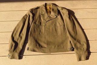 Wwii Us Army Military Ike Jacket Dress Uniform Size 42r Cutter Tags Stunning