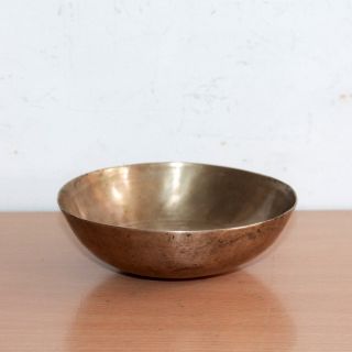 1900s Old Antique Hand Forged Meditation Healing Bronze Bowl 118