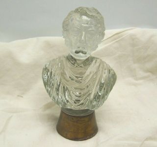 1893 Columbian Exposition Christopher Columbus Glass Bust