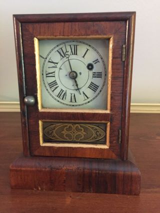 Seth Thomas Rosewood Cottage Clock—civil War Era 1862 - 67