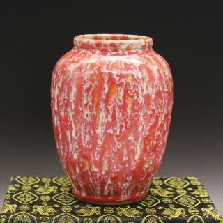 Chinese Old Hand Painted Fancy Glaze Porcelain Canister Storage Jar C02