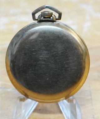 1924 ELGIN Pocket Watch OPEN FACE 12s Grade: 345,  17J 10K R GOLD PLTD CASE 8