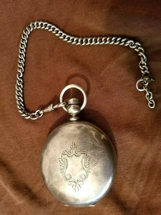 Civil War Era Silver Pocket Watch American Watch Company