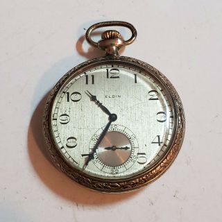 Elgin Open - Face Gold - Filled Antique Pocket Watch