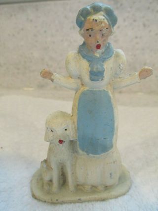 Vintage Tommy Toy Hollow Cast Slush Lead Figure 1930 Old Mother Hubbard