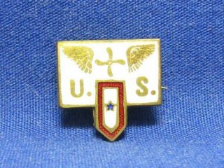 Wwi Army Air Service Wings Son In Service Blue Star Home Front Pin Very Rare
