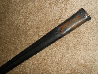 WWI British Remington,  Vickers,  Bayonet Scabbard,  17 1/2 