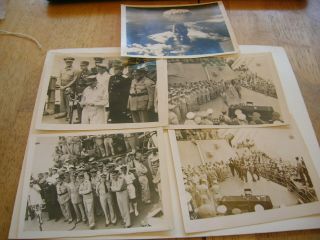 5 Ww2 Photos Japan Surrender Mac Arthur.  Japanese Usa Gens Atomic Bomb