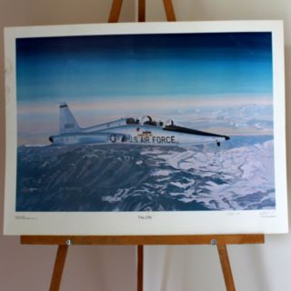 Us Air Force Talon Signed & Numbered Hal Mccormick Lithograph