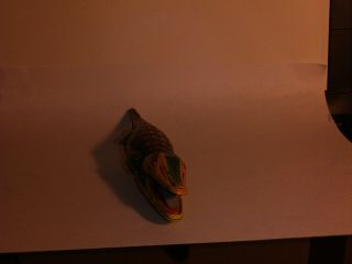 Vintage Tin Litho Metal Friction Alligator,  Made in US Teritory Germany 3