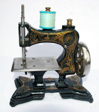 Antique Cast - Iron Toy/miniature Sewing Machine