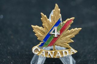 Ww1 Canadian Cef 4th Battalion Cap Badge Officers