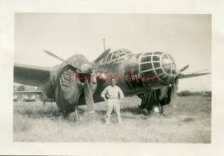 Wwii Photo - Captured Japanese Kawasaki Ki - 48 Bomber Plane - Hankou China - 2