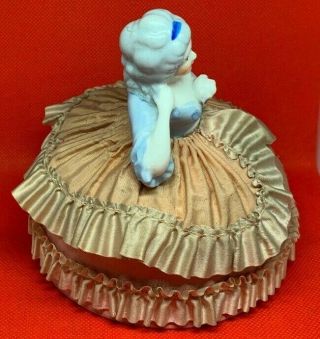 VINTIGE HALF PORCELAIN DOLL NOW AVAILABLE Antique 1920s Half Doll Pin Cushion Z 5