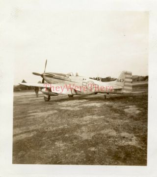 Wwii Photo - P - 51 Mustang Chinese - American Fighter Plane - Hankou Airfield China