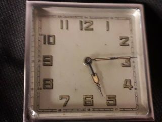 Art Deco German made 8 day 6 rubis Desk Clock 5
