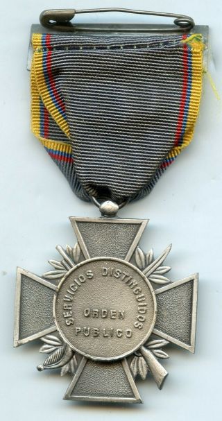 COLOMBIA POLICE MEDAL FOR DISTINGUISHED SERVICE IN PUBLIC ORDER MAINTENANCE 3