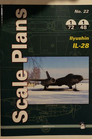 Russian Soviet Ilyushin Il - 28 Aircraft Scale Plans 22 Reference Book