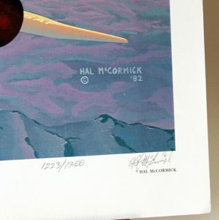 Blackbird by Hal McCormick ' 82 Numbered and Signed Lithograph 2