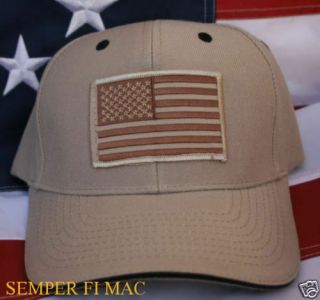 Tactical Hat Cap Usa Us Flag Pin Tan Border Patrol Cia Fbi Dea Police Swat