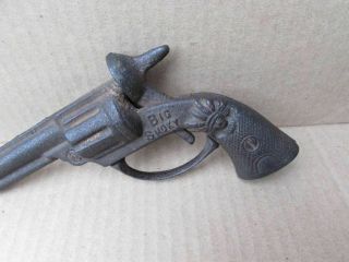 Antique Vintage 1900 ' s Cast Iron Big Smoky Indian Head Cap Gun 3