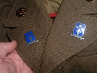 WW2 88TH DIVISION 351ST INFANTRY IKE jacket w/ DUI & patches ID ' d 4