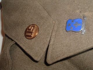 WW2 88TH DIVISION 351ST INFANTRY IKE jacket w/ DUI & patches ID ' d 7