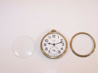 1947 Elgin 16s 17 Jewel 574 10K Rolled Gold Plate RR Case Pocket Watch 7