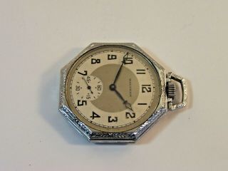 1933 Waltham 12s 7 Jewel No.  210 Octagon Case pocket watch 3