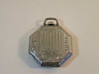 1933 Waltham 12s 7 Jewel No.  210 Octagon Case pocket watch 6