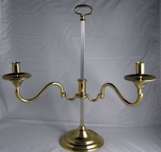 WILLIAMSBURG CW 16 - 63 VIRGINIA METALCRAFTERS BRASS ADJUSTABLE CANDELABRA 4