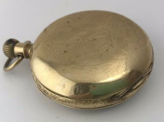 Antique 1893 A.  T.  &Co American Waltham Watch Gold Filled Pocket Watch 2