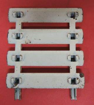 4 VTG PRESSED STEEL STAKE SECTIONS FOR 1960 ' s TONKA FARMS STAKEBED TRUCK 3