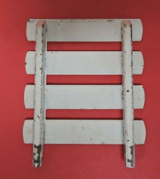4 VTG PRESSED STEEL STAKE SECTIONS FOR 1960 ' s TONKA FARMS STAKEBED TRUCK 4