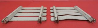 4 VTG PRESSED STEEL STAKE SECTIONS FOR 1960 ' s TONKA FARMS STAKEBED TRUCK 5