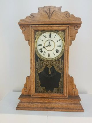 Gilbert Regal No.  78 Antique Kitchen Mantel Shelf Clock.  Of Repair.