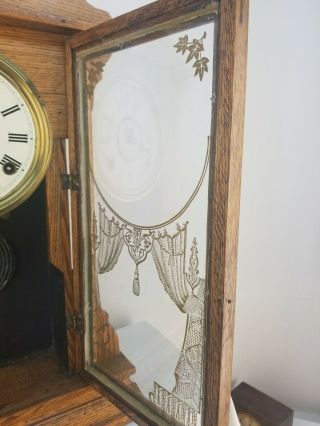 Gilbert Regal No.  78 Antique Kitchen Mantel Shelf Clock.  of repair. 4