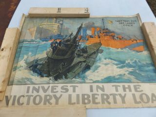 C.  1918 Invest In The Victory Liberty Loan They Kept The Sea Lanes Open Poster