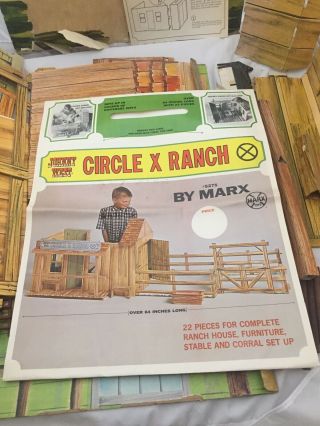 Vintage Circle X Ranch Johnny West Marx Western Cowboy Horse Farm 5275