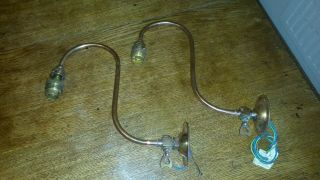 Antique Gas Lamps Converted To Electric Wall Lights
