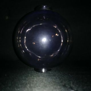 Antique Circa 1880 - 1920`s Authentic Violet Amethyst 4 1/2 " Lightning Rod Ball