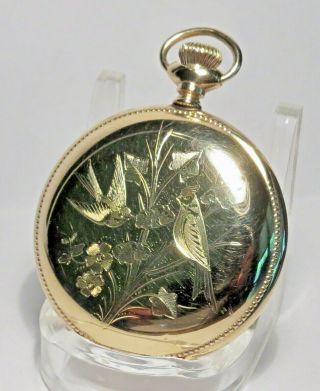 6 Size Fahys 20 Year Gold Filled Antique Hunter Pocket Watch Case Only.