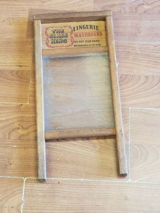Antique The Glass King National Washboard Co. ,  863 Glass Board