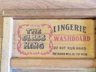 Antique The Glass King National Washboard Co. ,  863 Glass Board 2